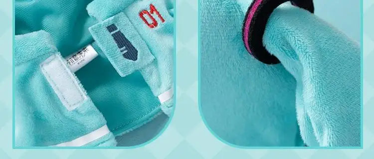 20Cm Anime Hatsune Miku Diy Pet Doll Clothing Cartoon Cute Mini Plush Shawl Doll Head Cover Kawaii Kitten Costume Cute Gift