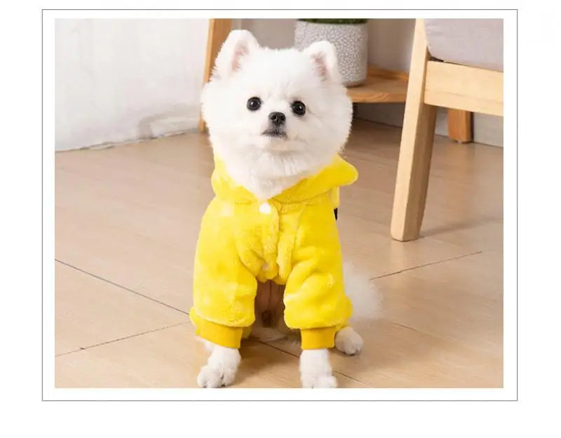 Anime Cartoon Pokemon Pet Clothing Kawaii Pikachu Autumn Winter Coral Fleece Warm Clothing Cute Cats and Dogs Christmas Gift